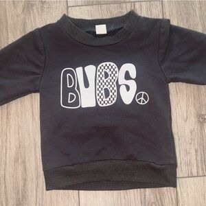 BUBS Black Kids Sweatshirt